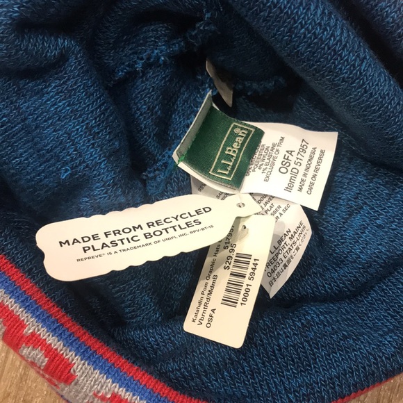 NWT LL Bean Katahdin pom graphic hat - Picture 3 of 3